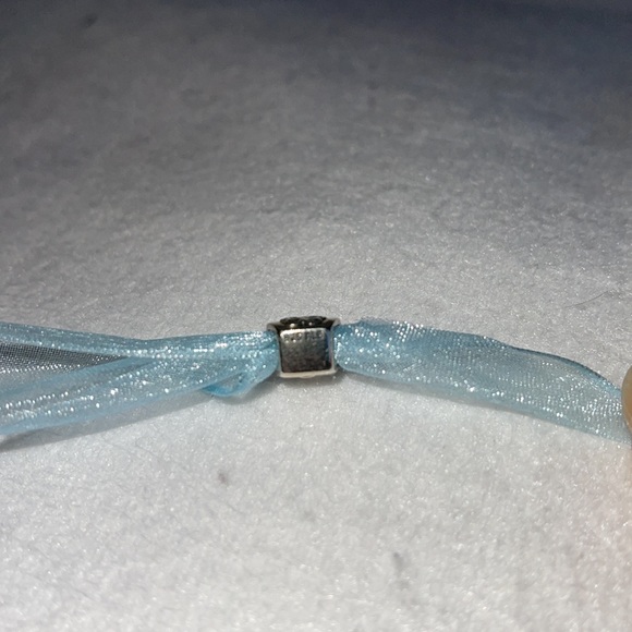 Pandora Sterling Silver Retired Handbag Charm with Pink CZ Stone - Picture 3 of 4